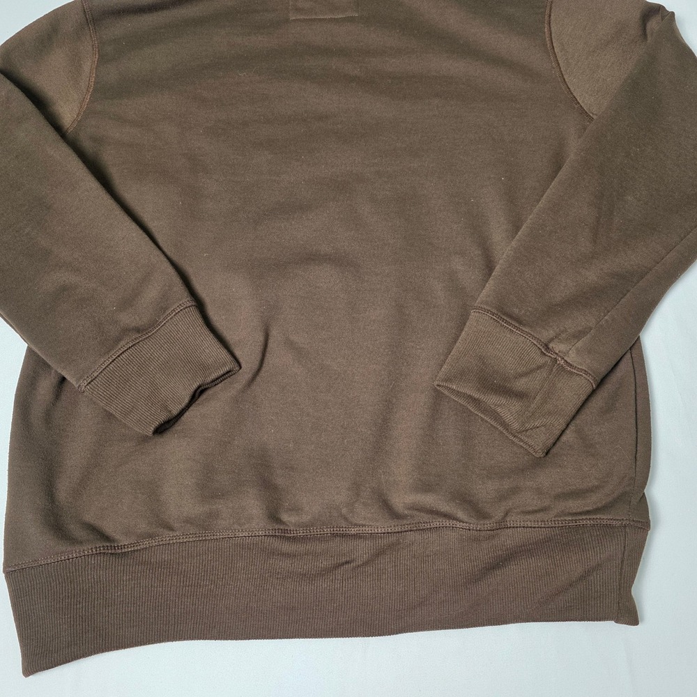 Realtree Hoodie Men Medium Brown Camo American Flag Fleece Pullover Sweatshirt - Picture 9 of 10